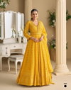 Dawat By Sayuri Georgette With Embroidered Gown With Dupatta Exporters In India